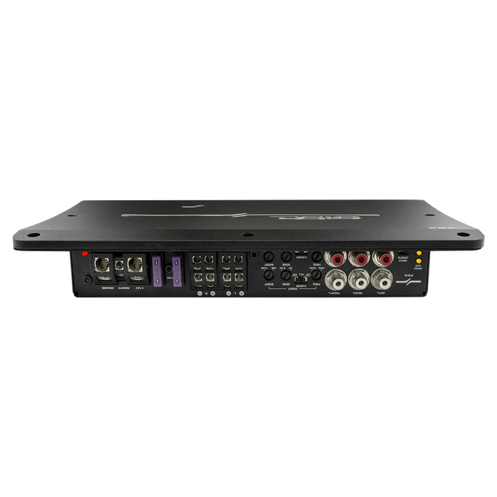 DS18 FX4 4-Channel Class D Surface or Flush Mount Amplifier with LED Lights - 4 x 180 Watts Rms @ 4-ohm