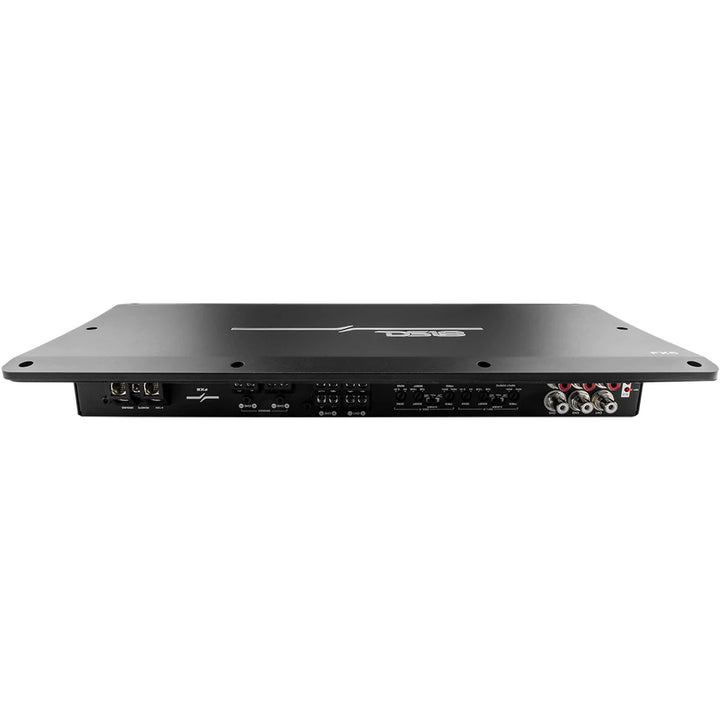 DS18 FX6 6-Channel Class D Surface or Flush Mount Amplifier with LED Lights - 6 x 180 Watts Rms @ 4-ohm