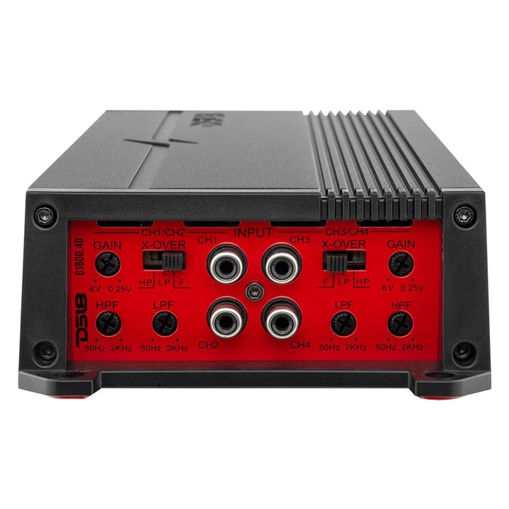 DS18 Combo - 4x PRO-GM6.4B 6.5" Mid-Range Loudspeakers - G1800.4D 4-Channel Amplifier