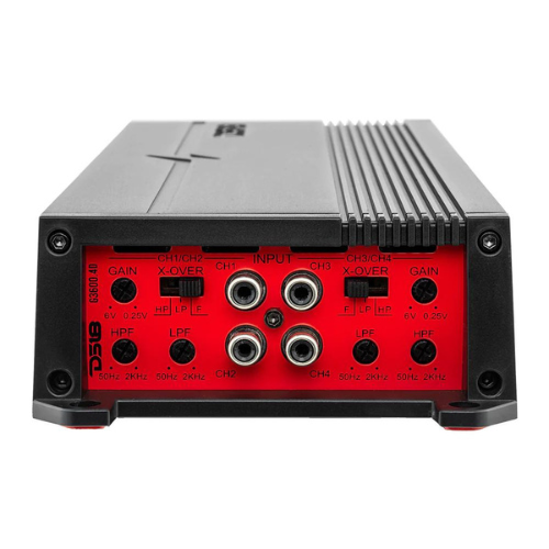 Tubo ajustable de 2" para montaje universal en cama - DS18 4x NXL-X8TP Altavoces de torre roja de 8" con amplificador G3600.4D y kit de cableado de amplificador