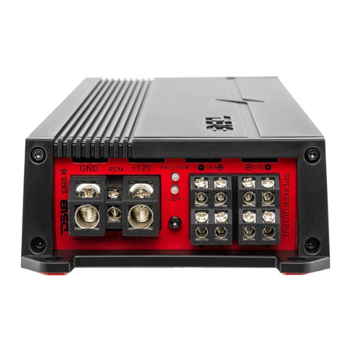 Tubo ajustable de 2" para montaje universal en cama - DS18 4x NXL-X8TP Altavoces de torre roja de 8" con amplificador G3600.4D y kit de cableado de amplificador