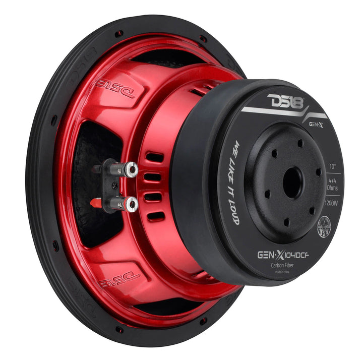 DS18 GEN-X104DCF 10" Subwoofer - 600 Watts Rms 4-ohm DVC