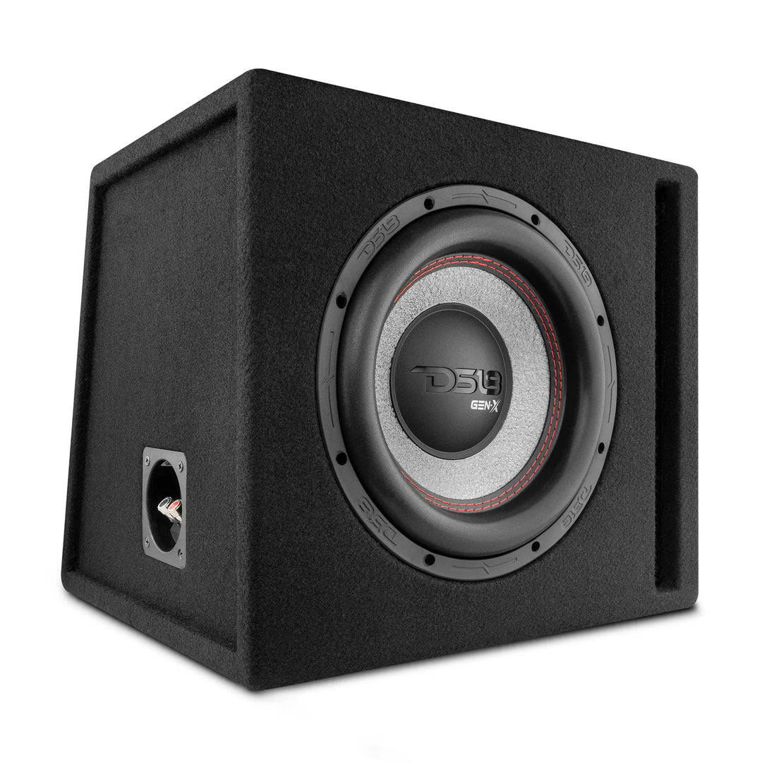DS18 GEN-X110LD Single 10" Subwoofer with Ported Enclosure - 400 Watts Rms 2-ohm