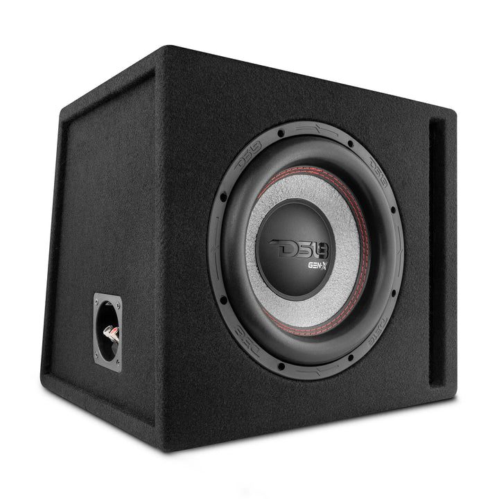 DS18 GEN-X110LD Single 10" Subwoofer with Ported Enclosure - 400 Watts Rms 2-ohm