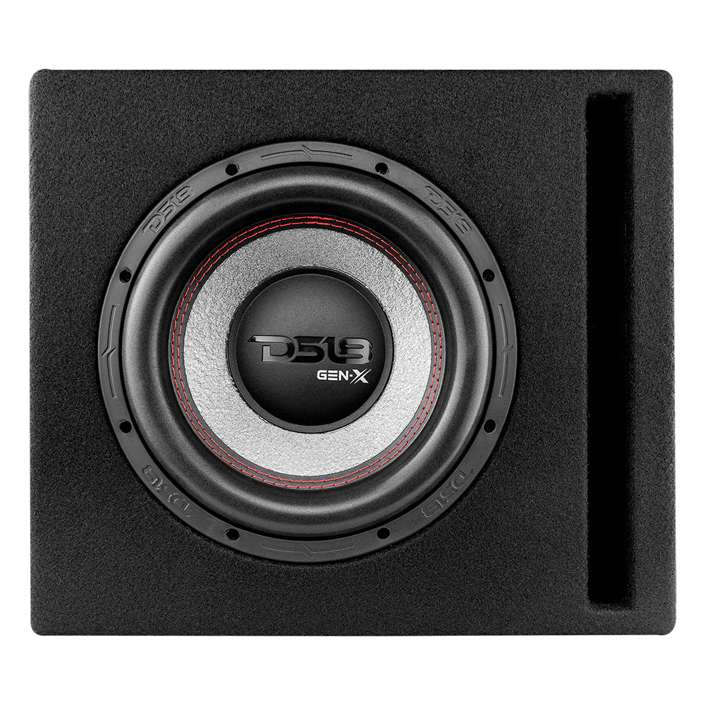 DS18 GEN-X110LD Single 10" Subwoofer with Ported Enclosure - 400 Watts Rms 2-ohm