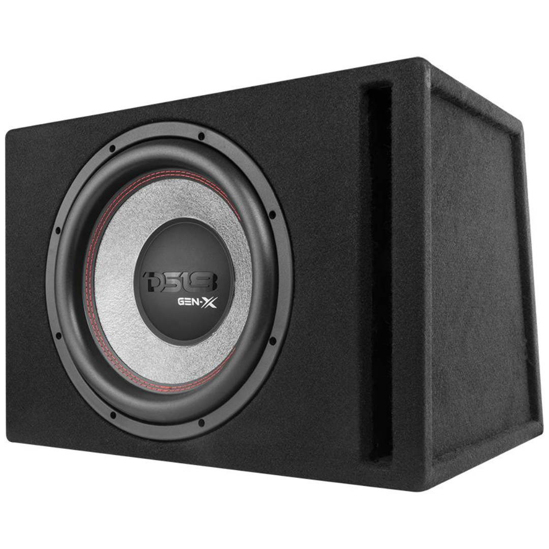 DS18 GEN-X112LD GEN-X124D 12" Subwoofer with Ported Sub Enclosure Tuned to 35Hz - 450 Watts Rms 2-ohm