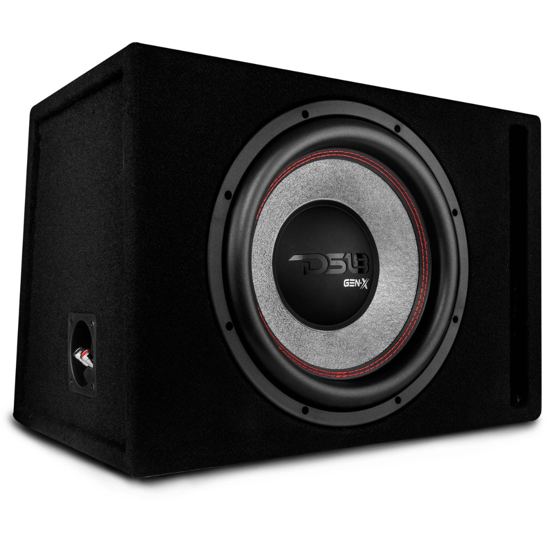 DS18 GEN-X112LD GEN-X124D 12" Subwoofer with Ported Sub Enclosure Tuned to 35Hz - 450 Watts Rms 2-ohm