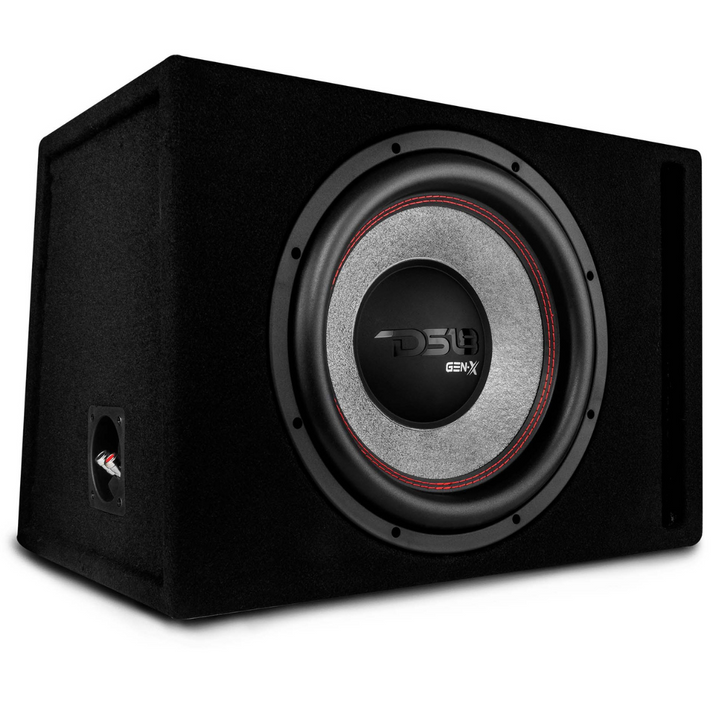 DS18 GEN-X112LD GEN-X124D 12" Subwoofer with Ported Sub Enclosure Tuned to 35Hz - 450 Watts Rms 2-ohm