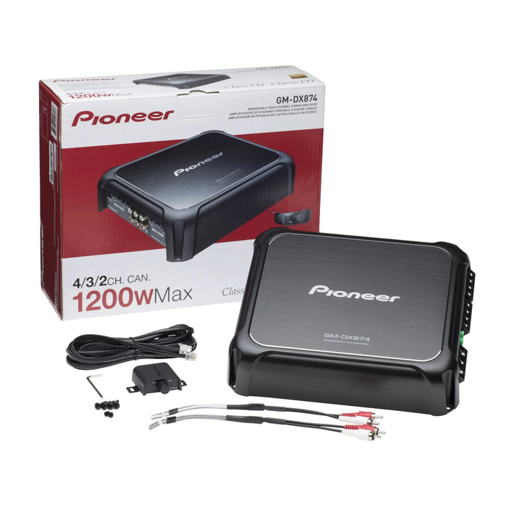Pioneer GM-DX874 4-Channel Amplifier - 4 x 100 Watts Rms @ 4-ohm