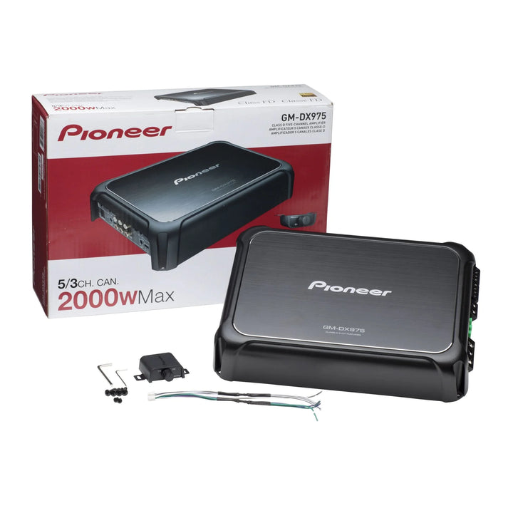 Pioneer GM-DX975 5-Channel Amplifier - 4 x 75 Watts Rms @ 4-ohm + 600 Watts Rms @ 2-ohm