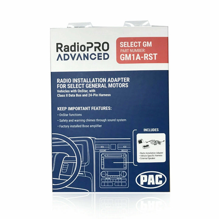 Pac-Audio GM1A-RST Radio Replacement Interface Module for Select 2000-2013 Buick, Chevrolet, Cadillac, GMC, Hummer, Isuzu, Oldsmobile, Pontiac, Sabb or Saturn Vehicles