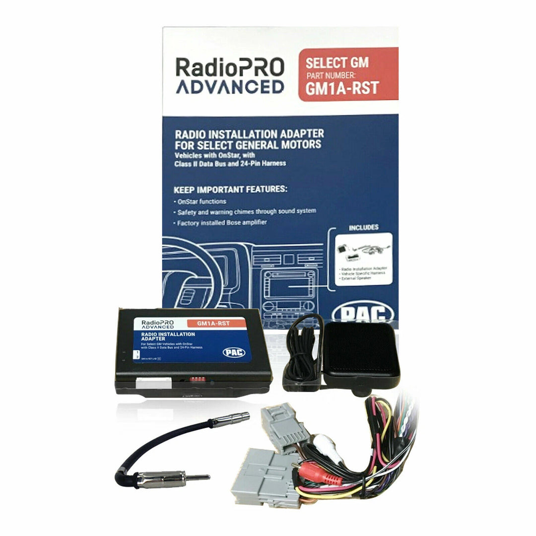 Pac-Audio GM1A-RST Radio Replacement Interface Module for Select 2000-2013 Buick, Chevrolet, Cadillac, GMC, Hummer, Isuzu, Oldsmobile, Pontiac, Sabb or Saturn Vehicles