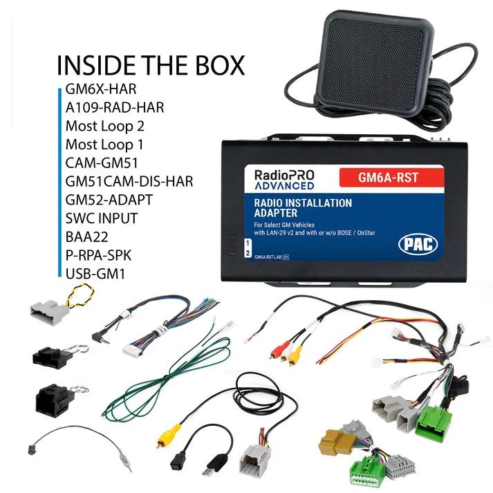 Pac-Audio GM6A-RST Radio Replacement Interface Module for Select 2014-2019 Chevrolet or GMC Vehicles