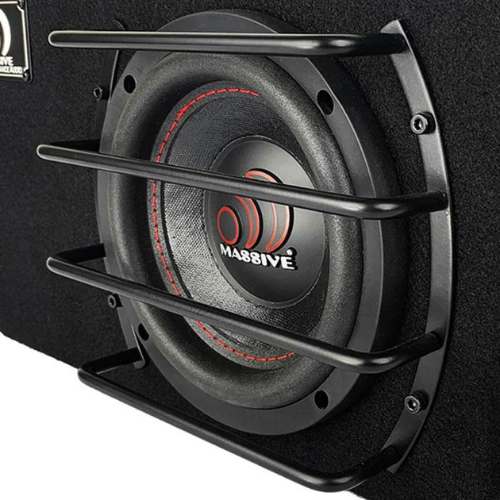 Massive Audio GRILL6 Parrilla protectora para subwoofer de metal, color negro, de 6,5"