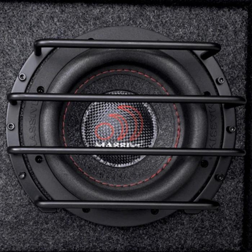 Massive Audio GRILL6 Parrilla protectora para subwoofer de metal, color negro, de 6,5"