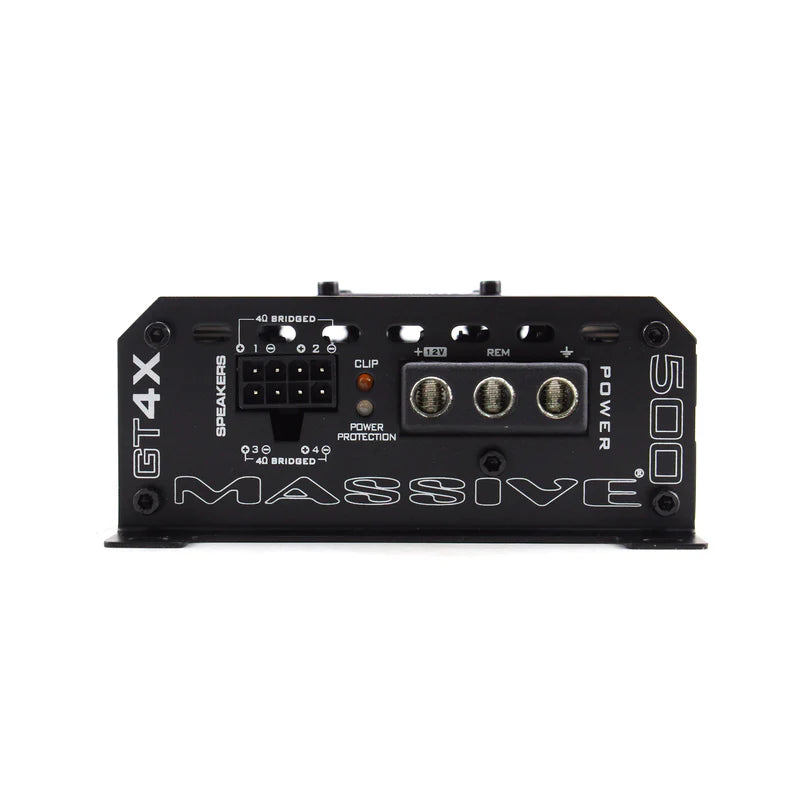 Massive Audio GT4X 4-Channel Amplifier - 4 x 75 Watts Rms @ 4-ohm