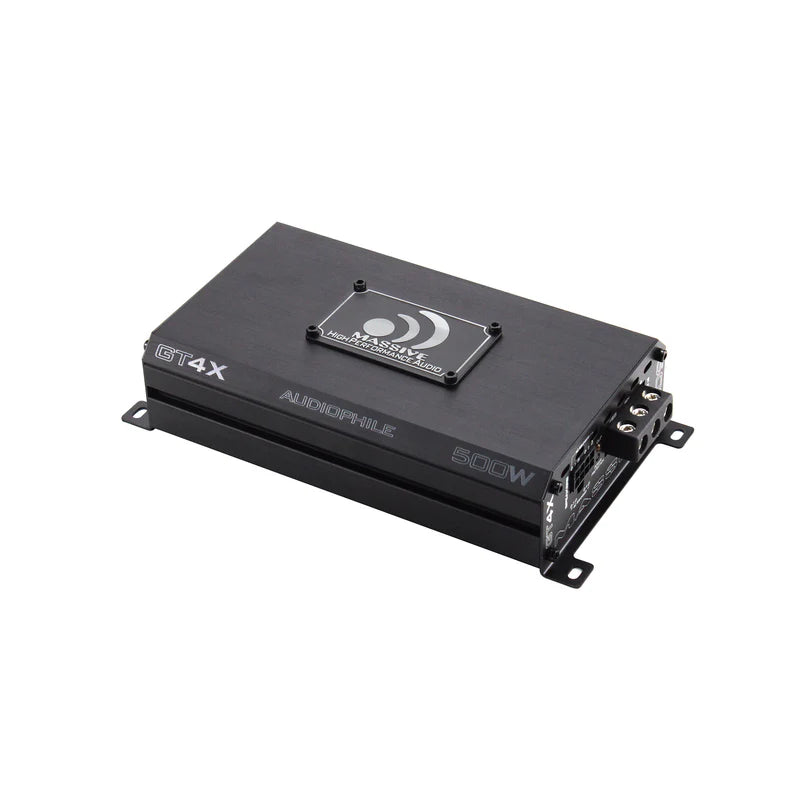 Massive Audio GT4X 4-Channel Amplifier - 4 x 75 Watts Rms @ 4-ohm