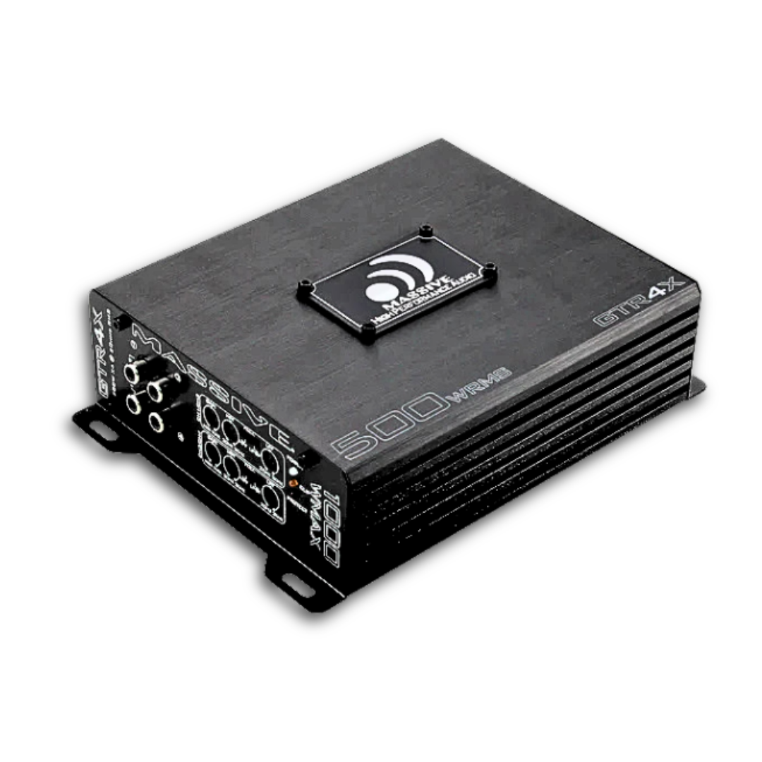 Massive Audio GTR4X 4-Channel Amplifier - 4 x 120 Watts Rms @ 4-ohm