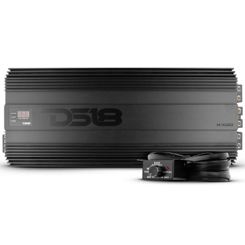 DS18 H-KO10 Monoblock Class D Korean Subwoofer Amplifier - 1 x 10000 Watts Rms @ 1-ohm