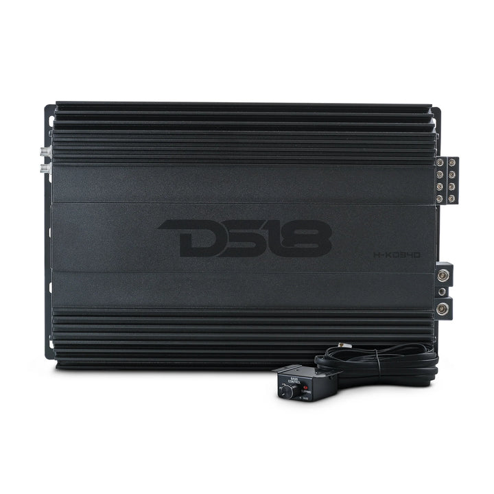 DS18 H-KO340 4-Channel Class D Korean Full-Range Amplifier - 4 x 300 Watts Rms @ 4-ohm