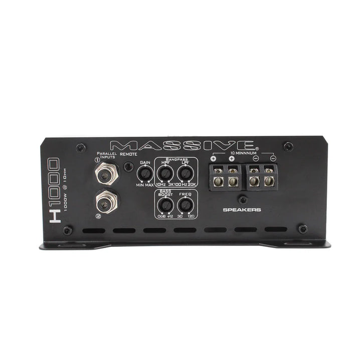 Massive Audio H1000 Monoblock Subwoofer Amplifier - 1050 Watts Rms @ 1-ohm