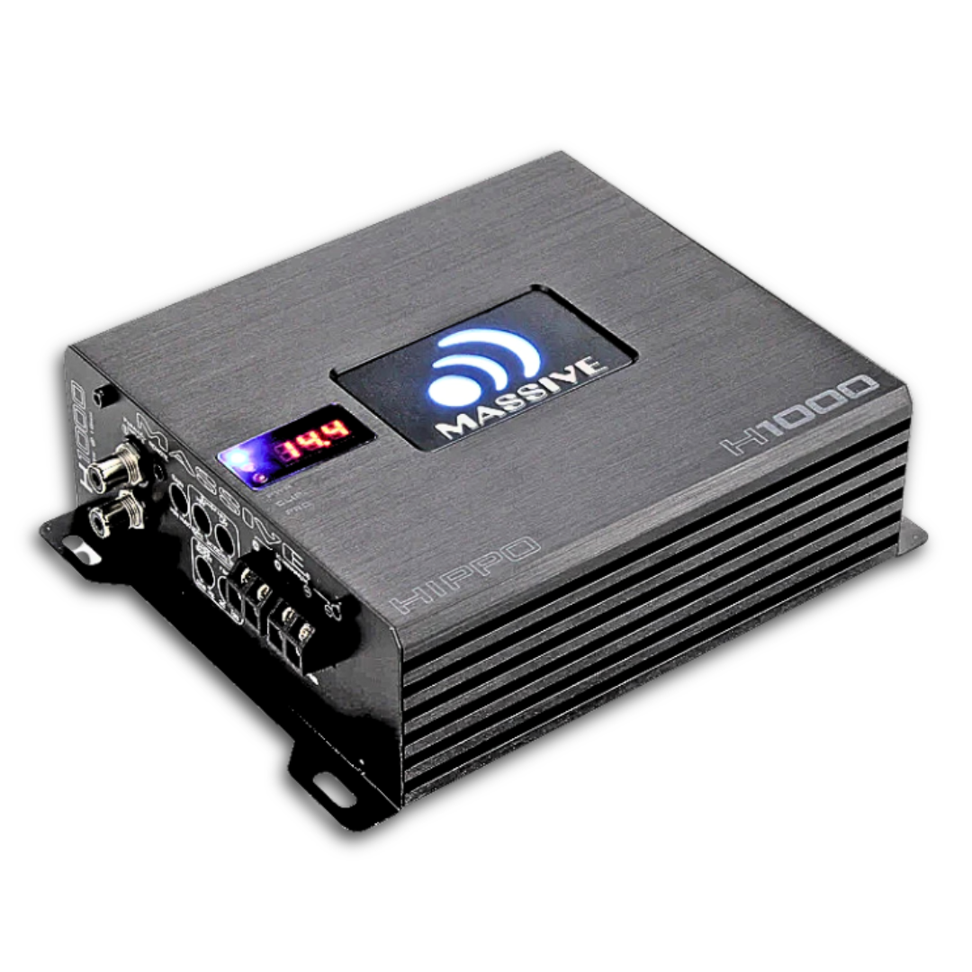 Massive Audio H1000 Monoblock Subwoofer Amplifier - 1050 Watts Rms @ 1-ohm