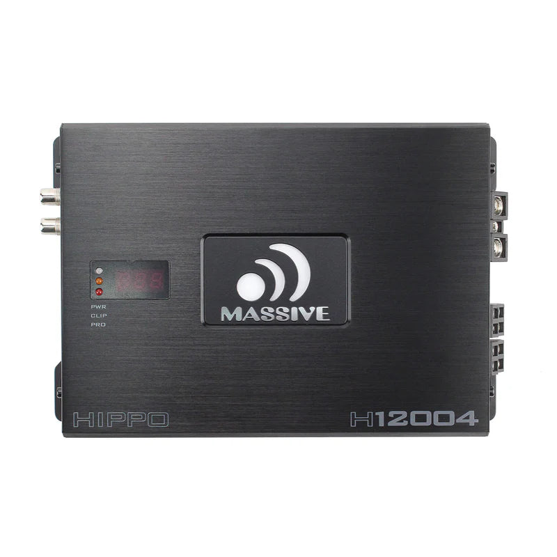 Massive Audio H12004 4-Channel Amplifier - 4 x 200 Watts Rms @ 4-ohm
