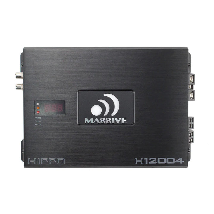 Massive Audio H12004 4-Channel Amplifier - 4 x 200 Watts Rms @ 4-ohm