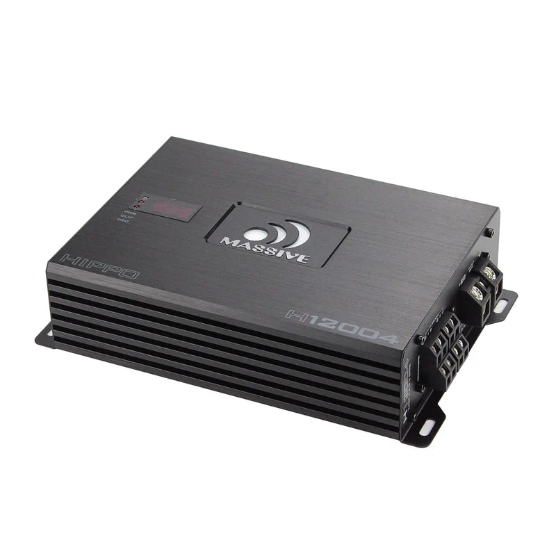 Massive Audio H12004 4-Channel Amplifier - 4 x 200 Watts Rms @ 4-ohm