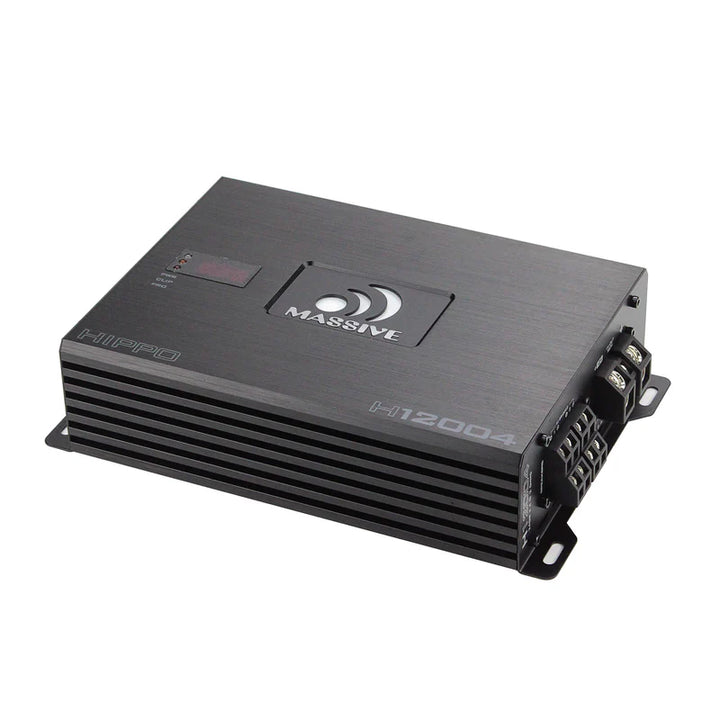 Massive Audio H12004 4-Channel Amplifier - 4 x 200 Watts Rms @ 4-ohm