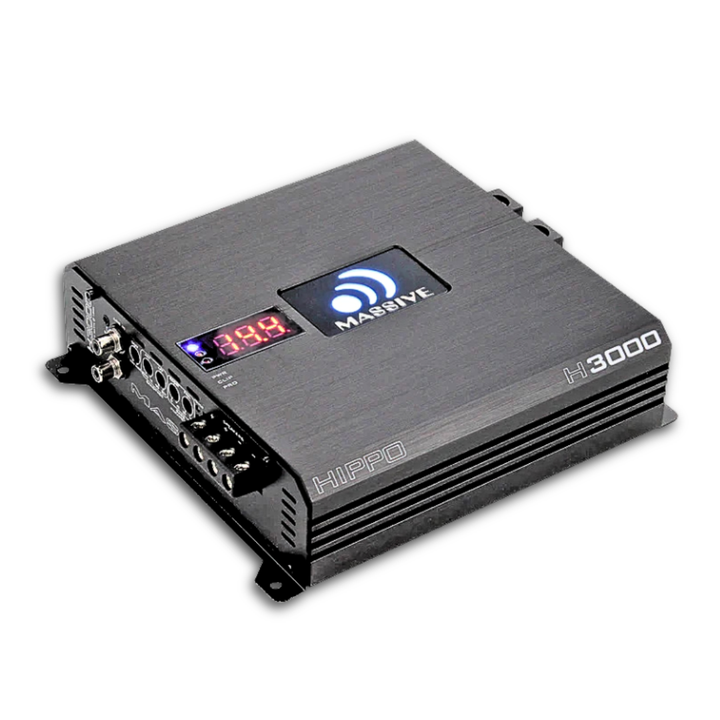 Massive Audio H3000 Mono Full-Range Amplifier - 3000 Watts Rms @ 1-ohm