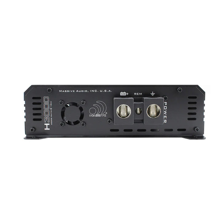 Massive Audio H3000 Mono Full-Range Amplifier - 3000 Watts Rms @ 1-ohm