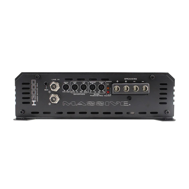 Massive Audio H3000 Mono Full-Range Amplifier - 3000 Watts Rms @ 1-ohm