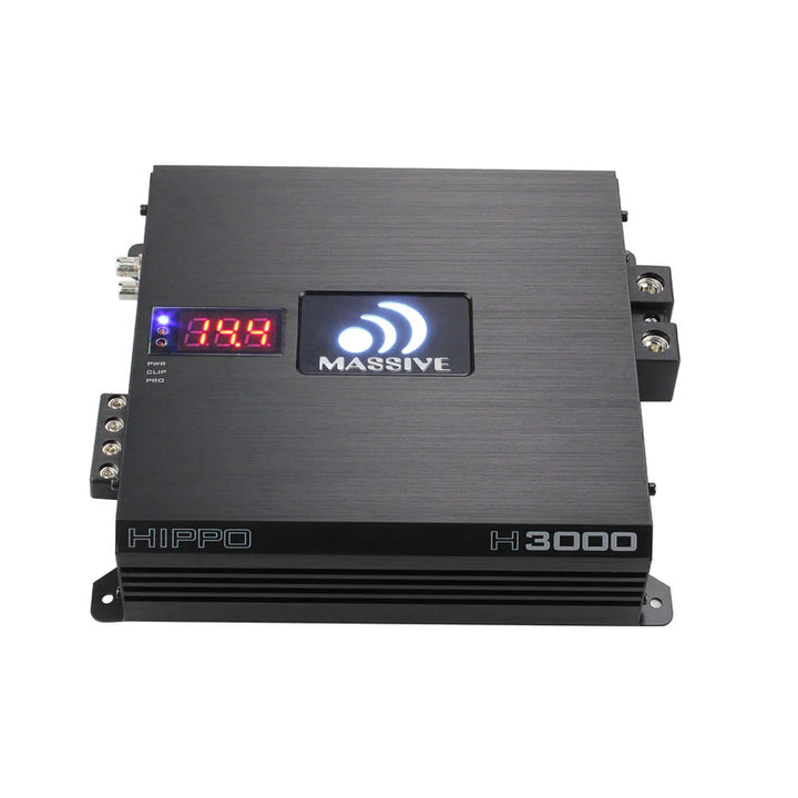 Massive Audio H3000 Mono Full-Range Amplifier - 3000 Watts Rms @ 1-ohm