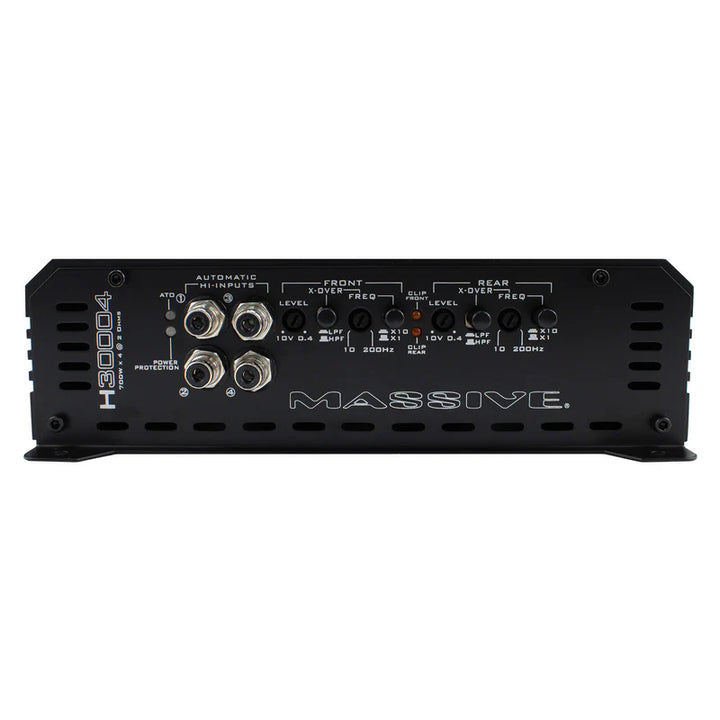 Massive Audio H30004 4-Channel Amplifier - 4 x 500 Watts Rms @ 4-ohm