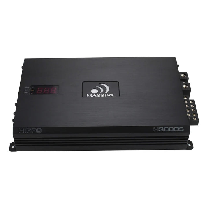 Massive Audio H30005 5-Channel Amplifier - 4 x 202 Watts @ 4-ohm + 1x 1500 Watts Rms @ 1-ohm