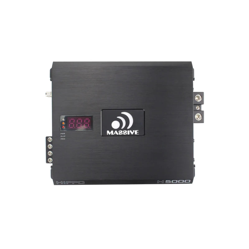 Massive Audio H5000 Mono Full-Range Amplifier - 5000 Watts Rms @ 1-ohm