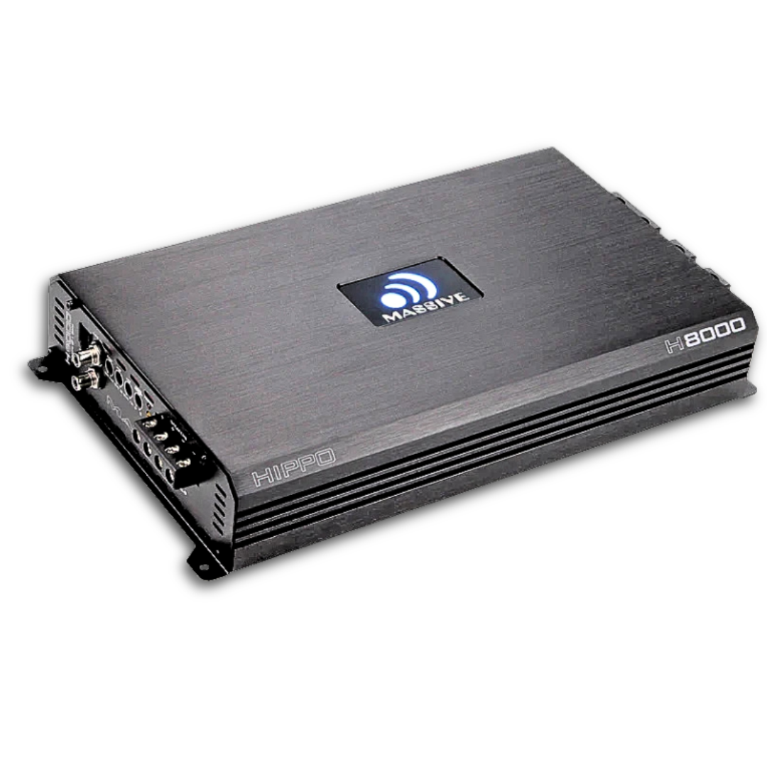 Massive Audio H8000 Mono Full-Range Amplifier - 8000 Watts Rms @ 1-ohm