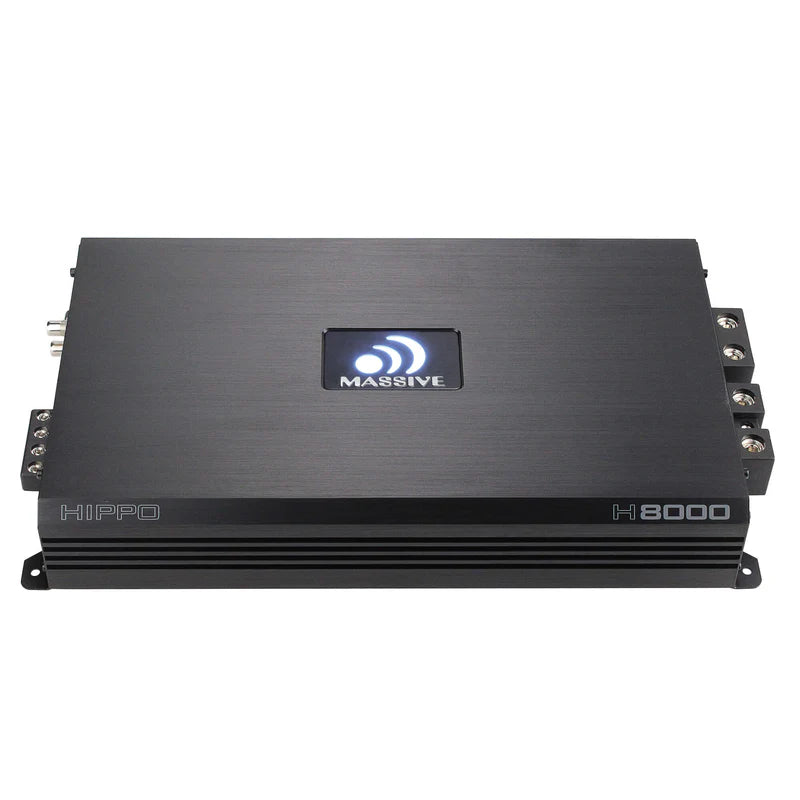 Massive Audio H8000 Mono Full-Range Amplifier - 8000 Watts Rms @ 1-ohm