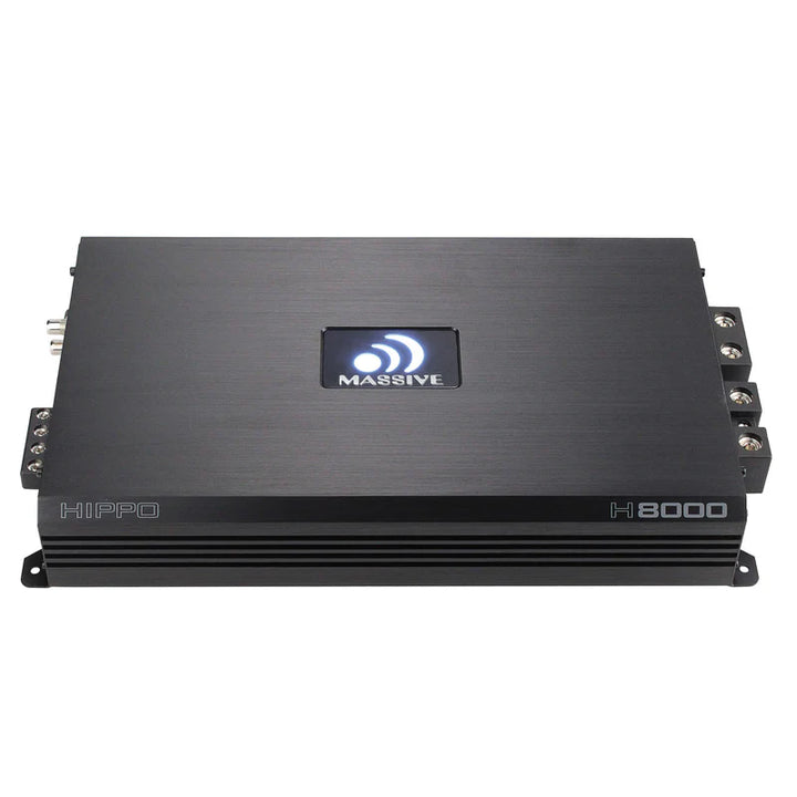 Massive Audio H8000 Mono Full-Range Amplifier - 8000 Watts Rms @ 1-ohm