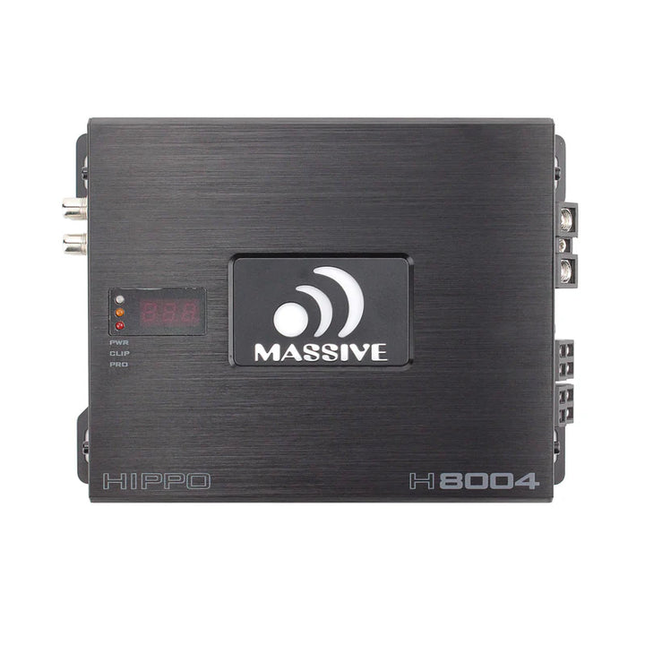 Massive Audio H8004 4-Channel Amplifier - 4 x 125 Watts Rms @ 4-ohm