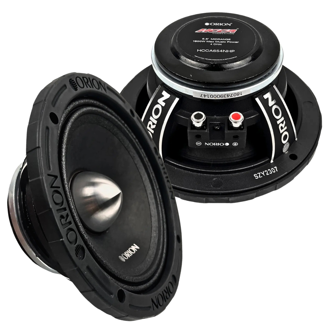 Orion HCCA654NHP 6.5" Neodymium Mid-Range Loudspeakers - 450 Watts Rms 4-ohm