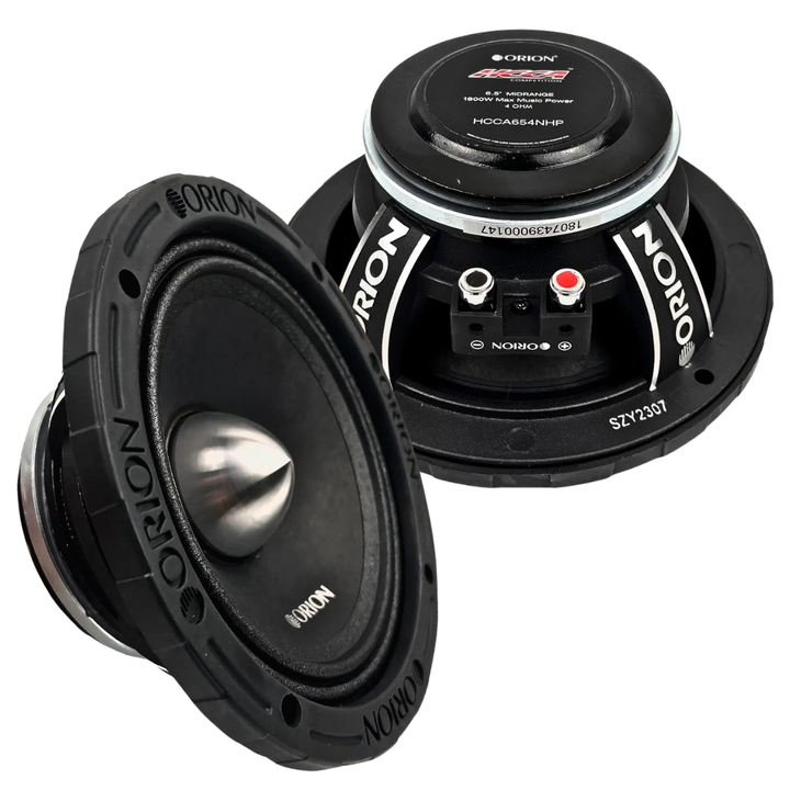 Orion HCCA654NHP 6.5" Neodymium Mid-Range Loudspeakers - 450 Watts Rms 4-ohm
