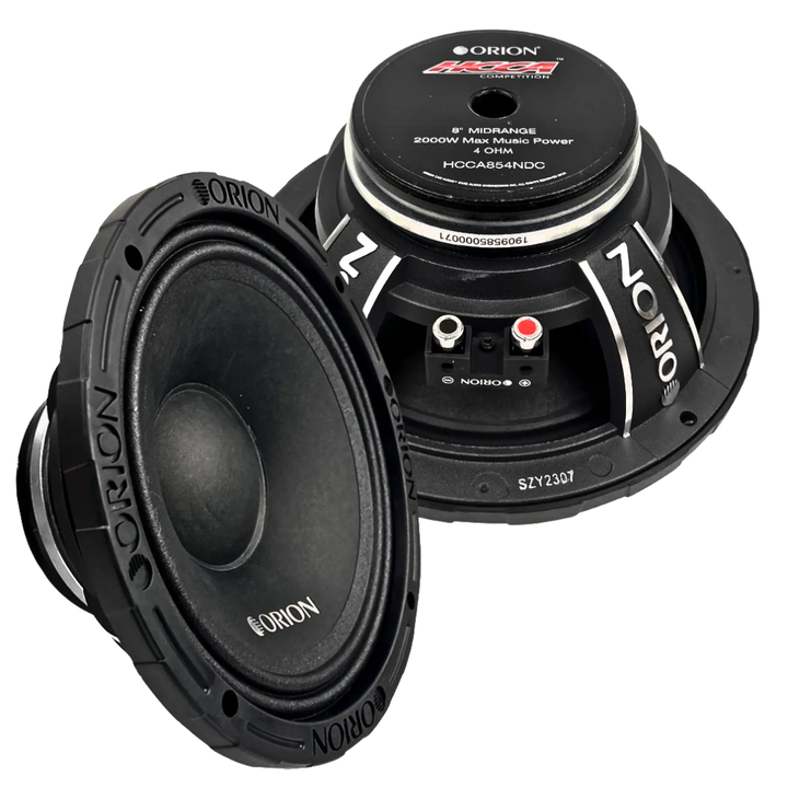 Orion HCCA854NDC 8" Neodymium Mid-Range Loudspeakers - 500 Watts Rms 4-ohm