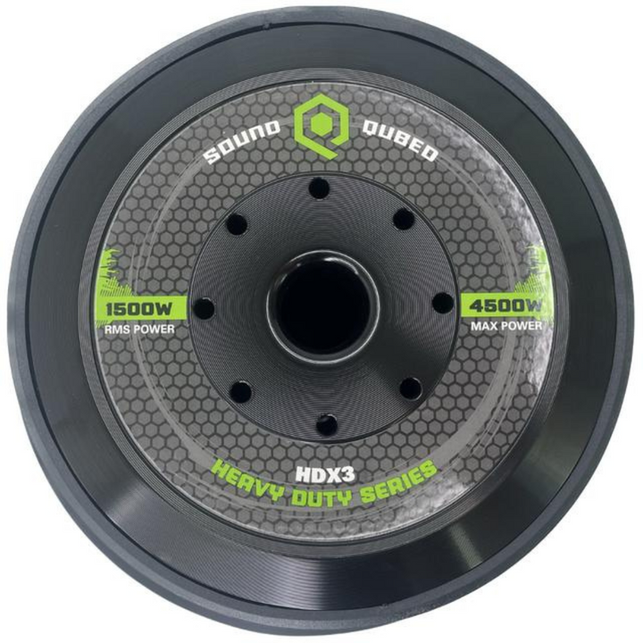 Soundqubed HDX315 15" Subwoofer with 3" Copper Voice Coil - 1500 Watt Rms 2-ohm DVC