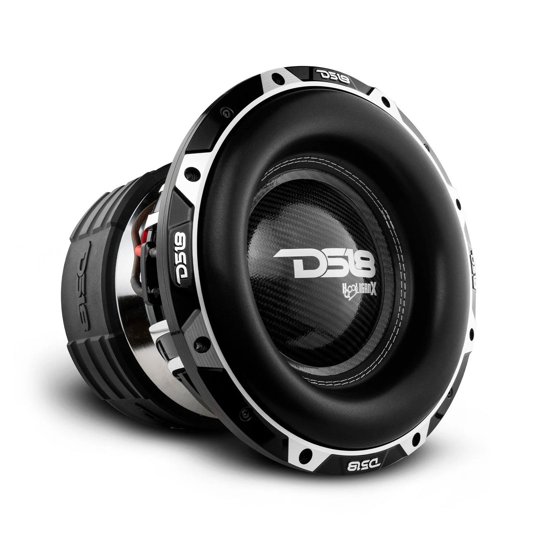 DS18 HOOL-X12.1DHE Subwoofer de 12" con bobina móvil de aluminio negro de 4" - 4000 vatios Rms 1 ohmio DVC