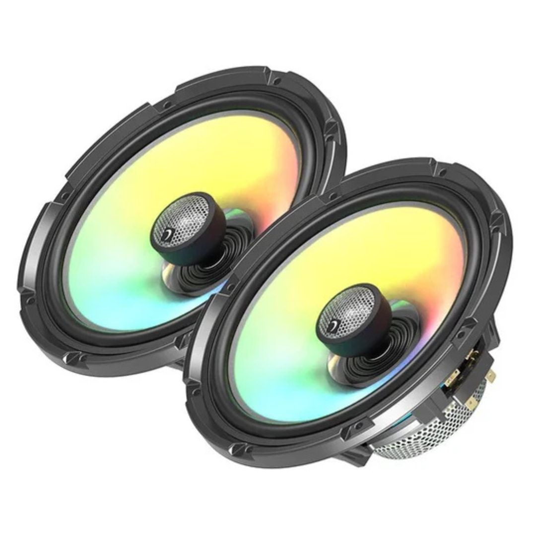 Diamond Audio HXM 6.5" 2-Way Marine Speakers with LEDs - 125 Watts Rms 4-ohm or 2-ohm