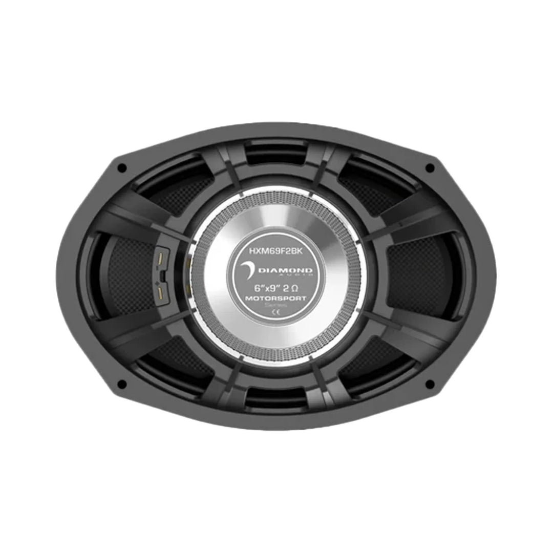 Diamond Audio HXM69F2BK 6x9" Neodymium Marine Coaxial Speakers - 150 Watts Rms 2-ohm