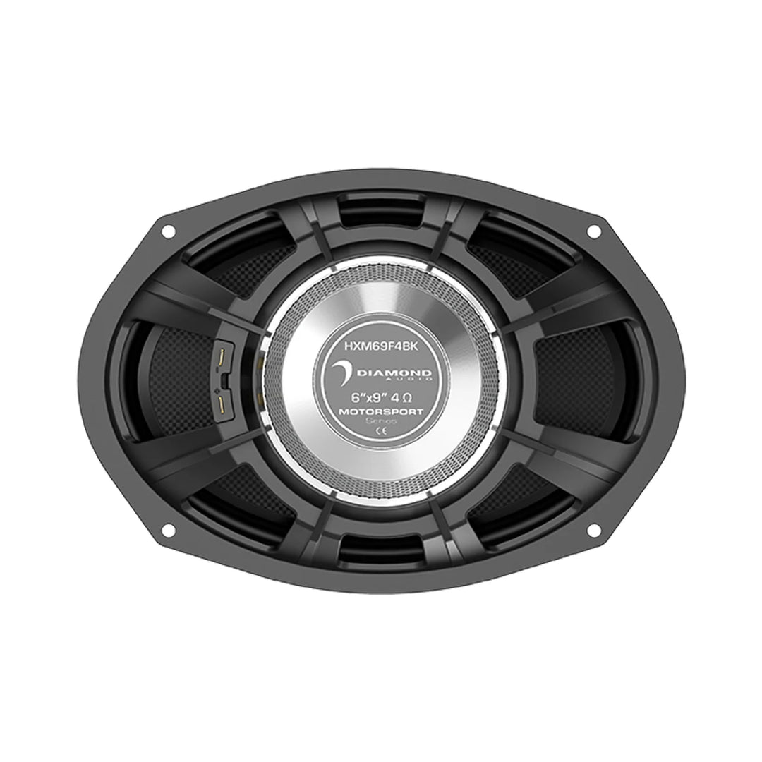 Diamond Audio HXM69F4BK 6x9" Neodymium Marine Coaxial Speakers - 150 Watts Rms 4-ohm