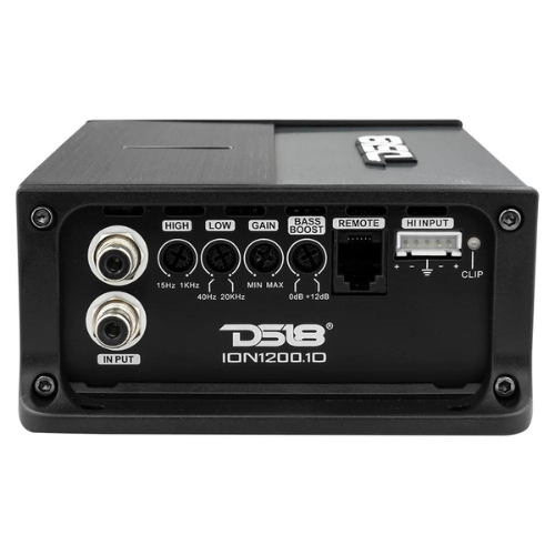 DS18 ION1200.1D Amplificador compacto de rango completo Clase D de 1 canal - 1 x 1200 vatios Rms a 1 ohmio